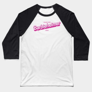 I Survived Barbieheimer Baseball T-Shirt